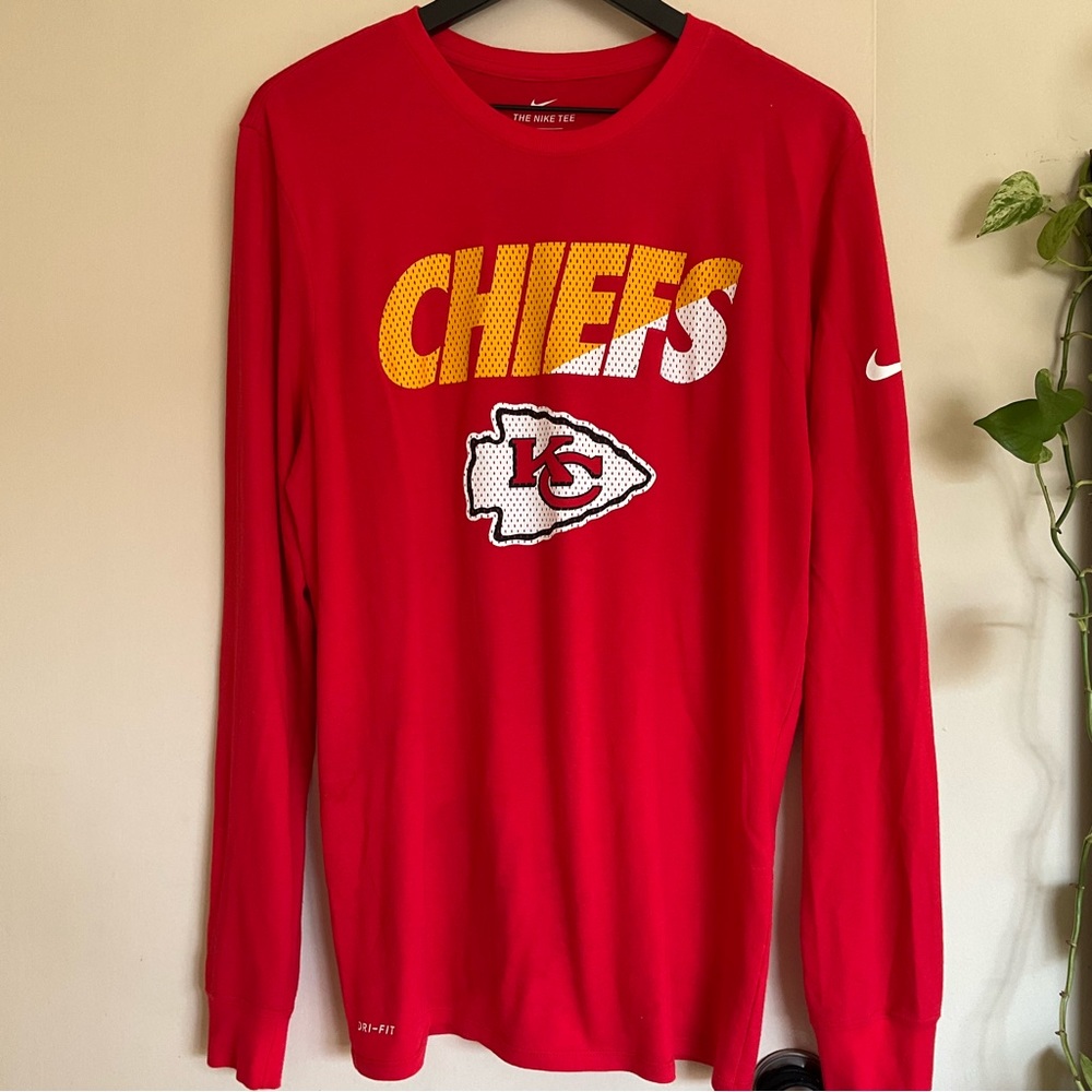 Nike Dri Fit Long Sleeve NFL Kansas City Chiefs - Red - Athletic Fit - Men’s LRG